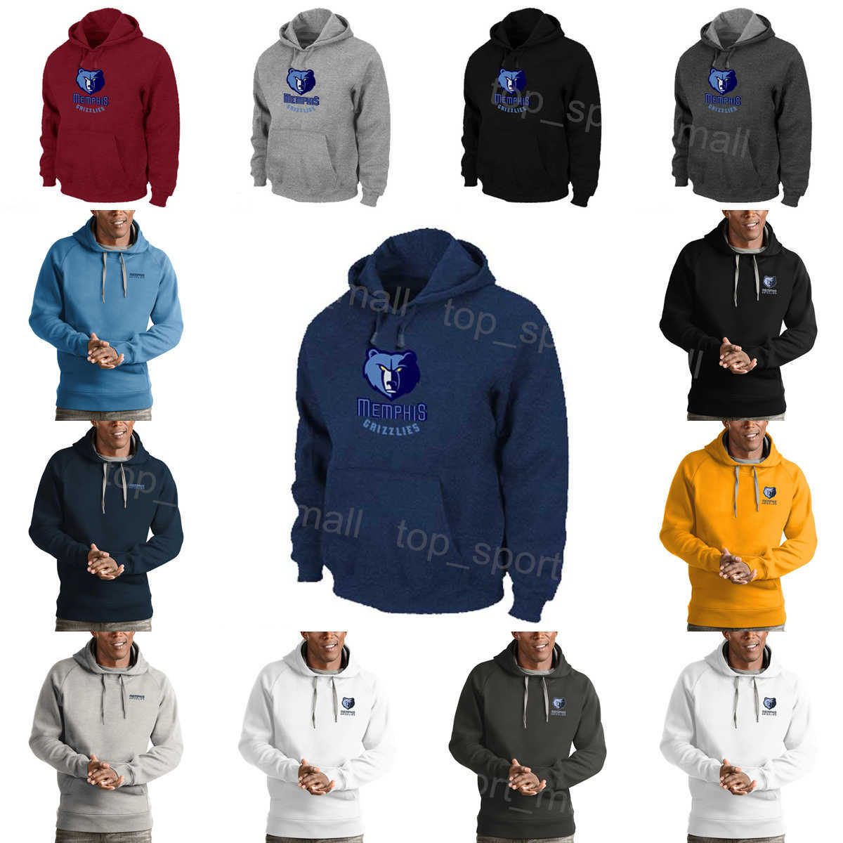 Men Youth Basketball Kyle Anderson Hoody Jersey 1 Steven Adams Hooded 4 Jarrett Culver Hoodies 23 Brandon Clarke Sweatshirts 15 Tyus Jones 21 Custom
