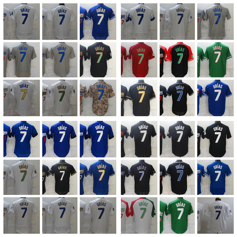 

Los Angeles 7 Julio Urias Baseball Jersey Dodgers City Blank Stitched Jerseys Men Women Youth Size S--XXXL, Choose number on picture