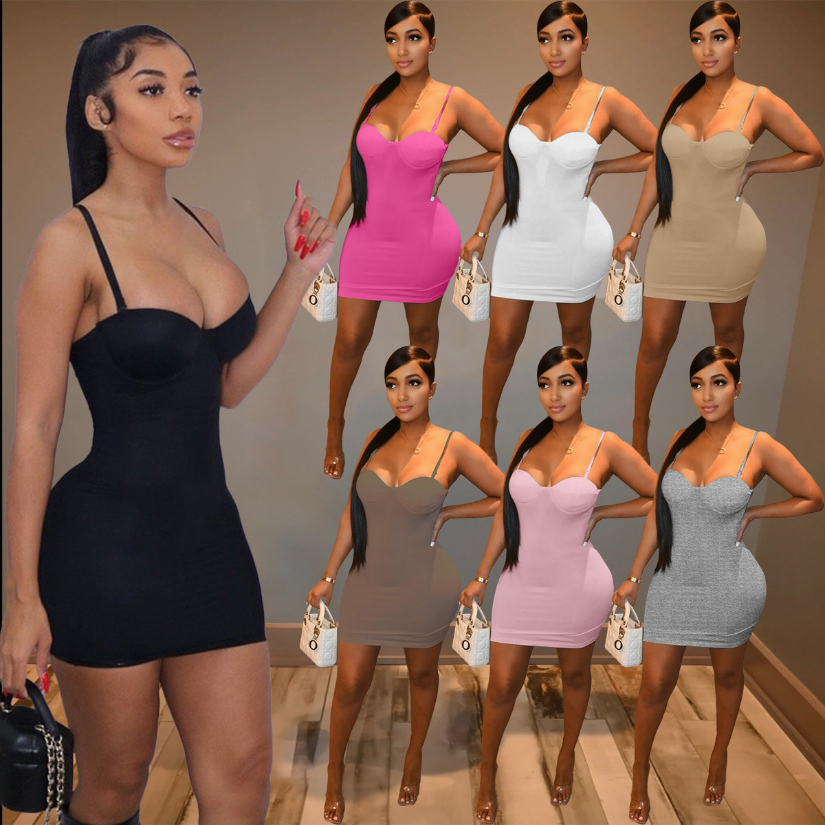 

Spring Summer Autunm Sexy One Piece Rompers Nude Sleeveless Strap Women Jumpsuit Deep V Neck Short Club Romper Slim Fit Empire Waist Dress, White short
