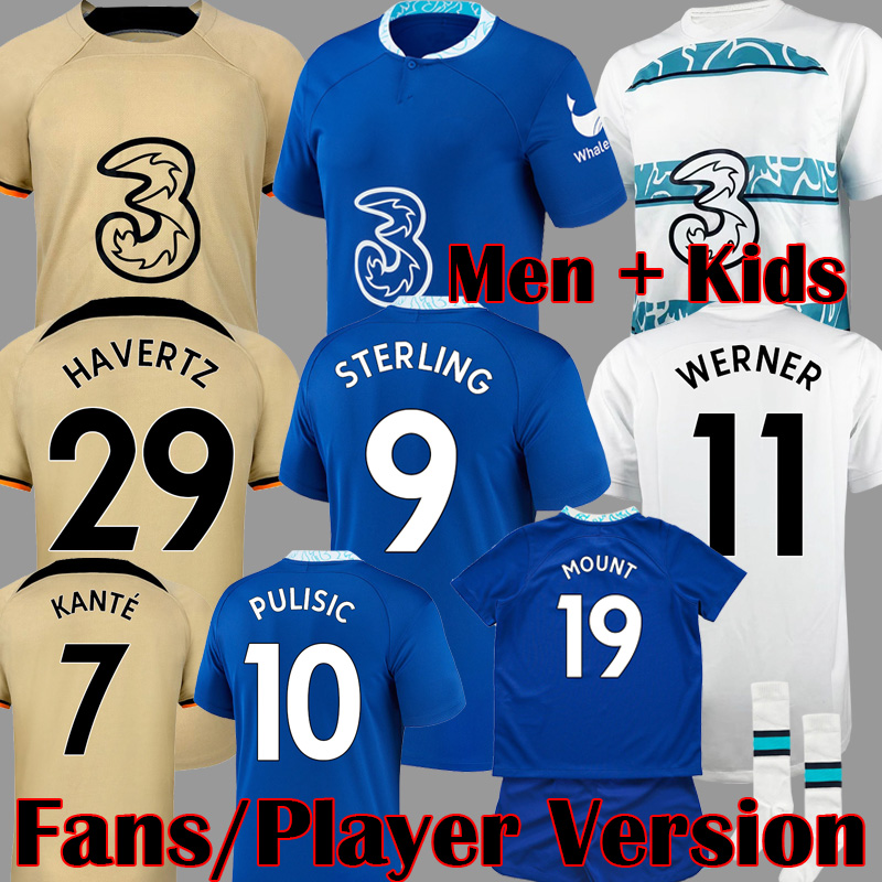 

22 23 CFC STERLING Soccer Jersey Player Version Special Champions LUKAKU PULISIC MOUNT jerseys HAVERTZ ZIYECH 2022 2023 football shirt WERNER kits KANTE maillot, Kids home