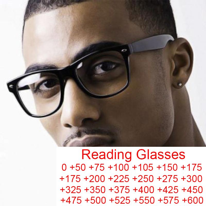 

Sunglasses Classic Black Square Men's Reading Glasses Anti Blue Light Blocking Presbyopic Diopters 1 2 2.5 3 Farsighted EyewearSunglasse