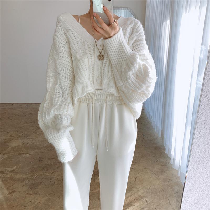 

Women's Knits & Tees Alien Kitty 2022 Spring Women Sweaters Loose Knitted Female Short Coat Solid Elegant Cardigans Office Lady Casual Tops, Blue