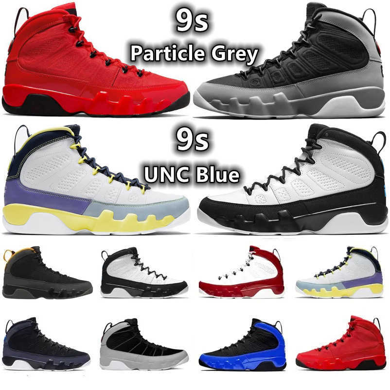 

Jumpman 9 OG 9s men Retro Basketball Shoes Sneakers Particle Grey Chile Gym Red Motorboat Black White UNC Racer Photo University Gold Blue, Color#5