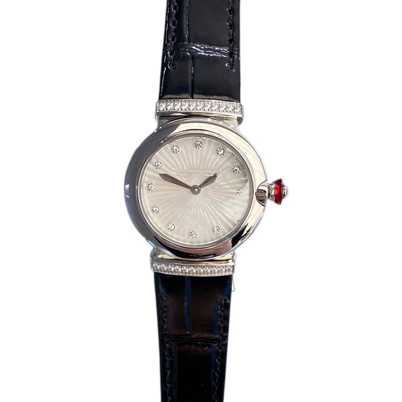 

High Quality Quartz Fashion Women's Watch 28mm 316l Stainless Steel Case Leather Strap Sapphire Glass Mirror Water Resistant No Scratch With Box diamond watches, 2#