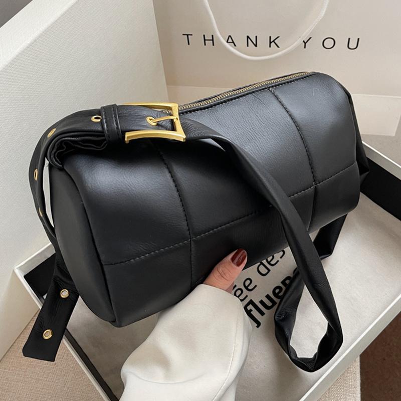 

Evening Bags Lattice Crossbody Bag 2022 Spring PU Leather Women's Designer Handbag Shoulder Messenger Mini Purses, Black