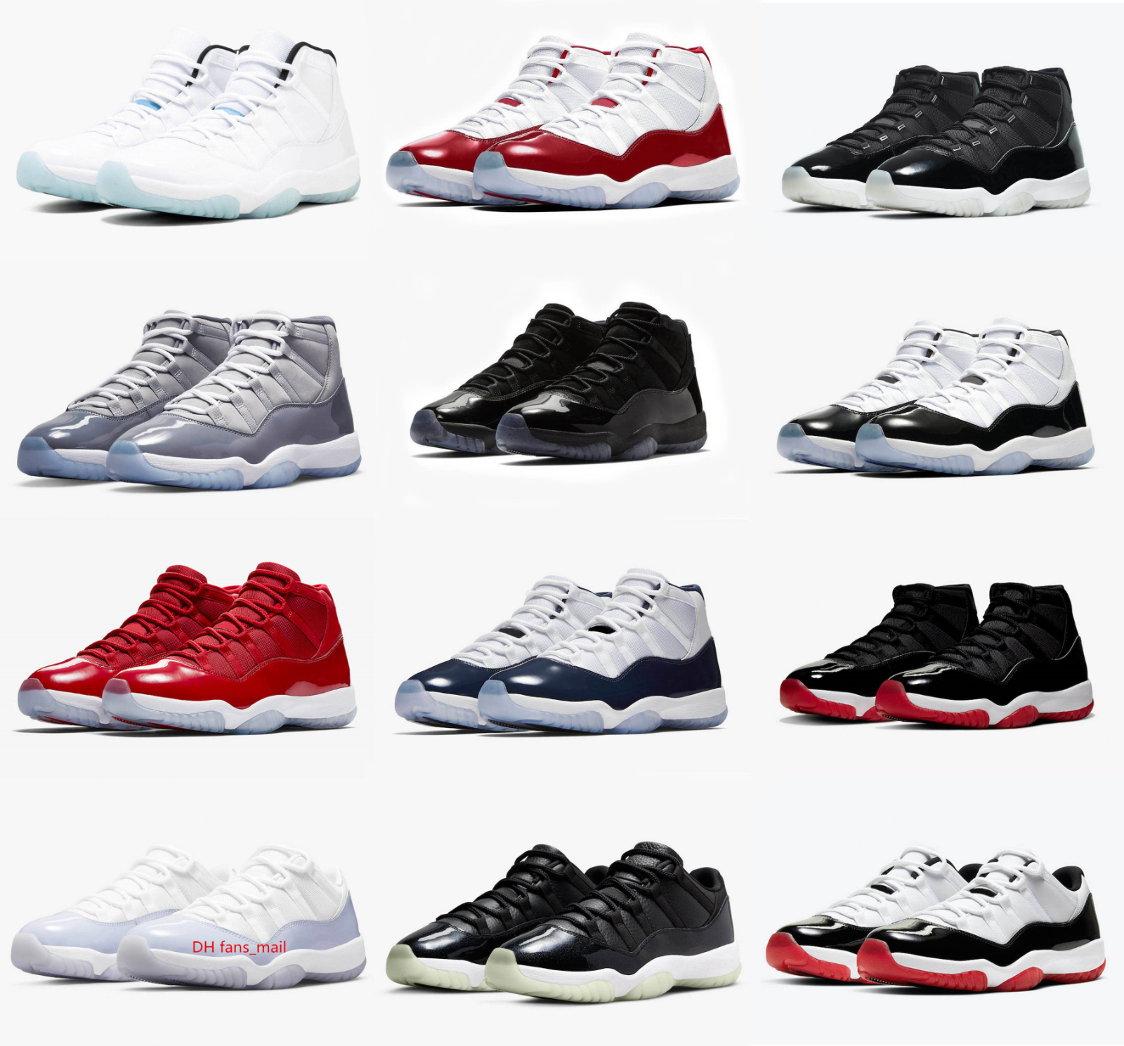 

2022 Authentic 11 Cherry Basketball Shoes Varsity Red Dolphins Gamma Sneakers 11S Cool Grey Jubilee 25th Anniversary Concord 45 Bred Retro