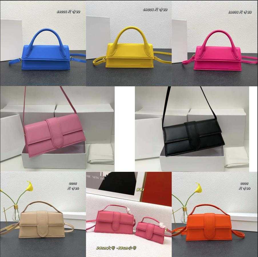 

Luxury Handbag Shoulder Bags Leather Designers Jacquemu Hand Flap Velvet Bamnino Palm Pattern Tote LE Bambino LONG Noeud Long Version Grand, Make up the difference