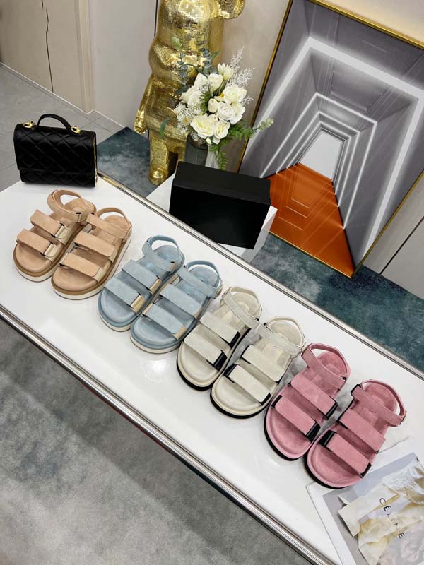 

Ladies Sandals Designer Casual Shoes Rubber Leather High Heels Casual Outdoor Places Beach Summer Slippers, #5