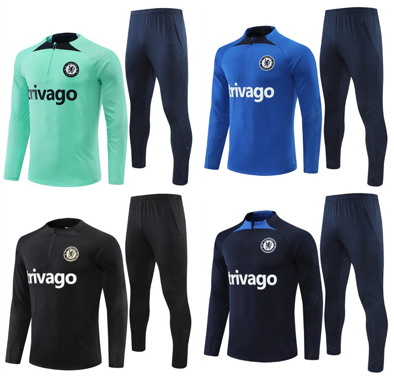 

22 23 kids CFC Soccer Tracksuits Jerseys STERLING HAVERTZ PULISIC ZIYECH KANTE WERNER football jacket 2022 2023 DELESON KANE HOJBJERG LUCAS Hoodies jogging, Black