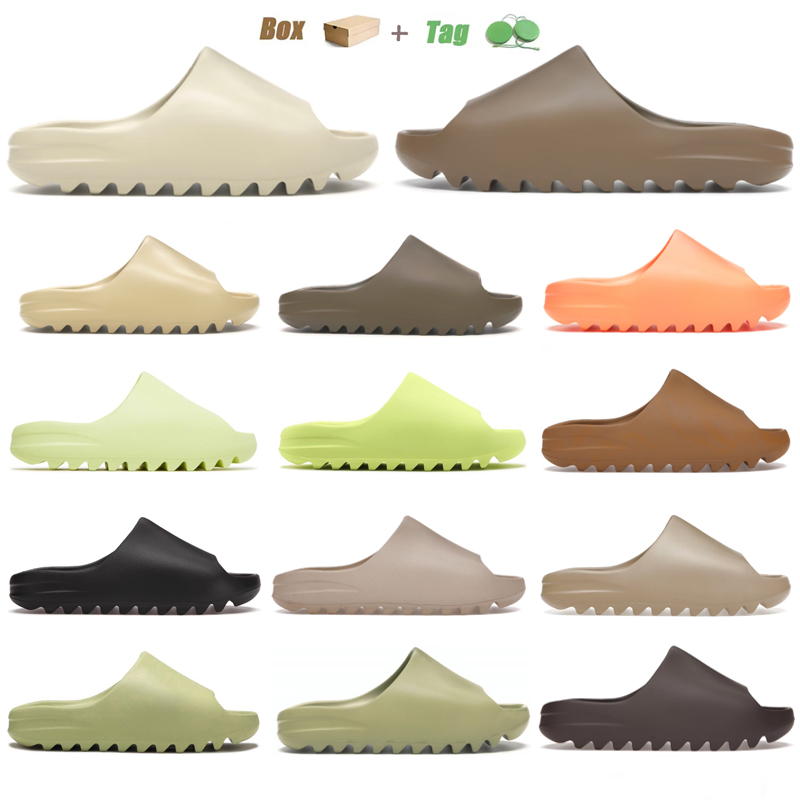

Top Quality Men Women Runner Slippers Onyx Ochre Bone Pure Soot Foam Sandals Sulfur Stone Sage Vermilion Sand Grey Moon Grey Ararat Flat Beach Designer Slides US4-13, Bubble column