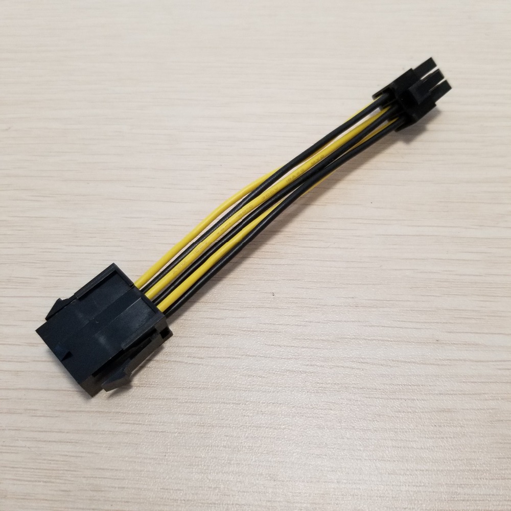 CPU 8Pin Female TO PCI-E PCIe Graphics Video Display Card 6Pin Male Adapter Power Supply Cable Cord 18AWG Wire PC DIY-image-766601044