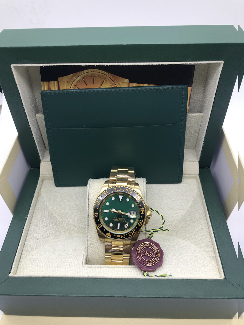 

With Original Box Luxury Automatic 2813 Mechanical Movement Watch gold Dial Watches Men 116508 Gold 116528 Mens Cosmograph Wristwatches 300, Style 1 original box + watch