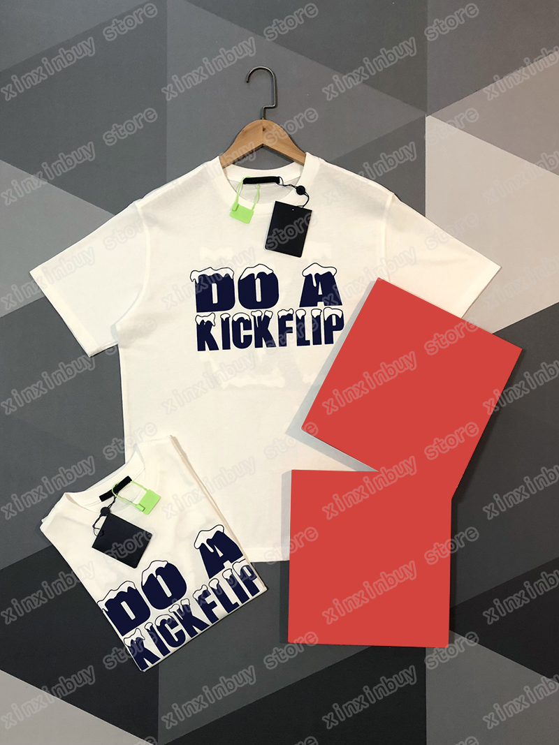 

22ss Men Women Designers t shirts tee Snow mountain letter print cotton short sleeve Crew Neck Streetwear white xinxinbuy XS-L