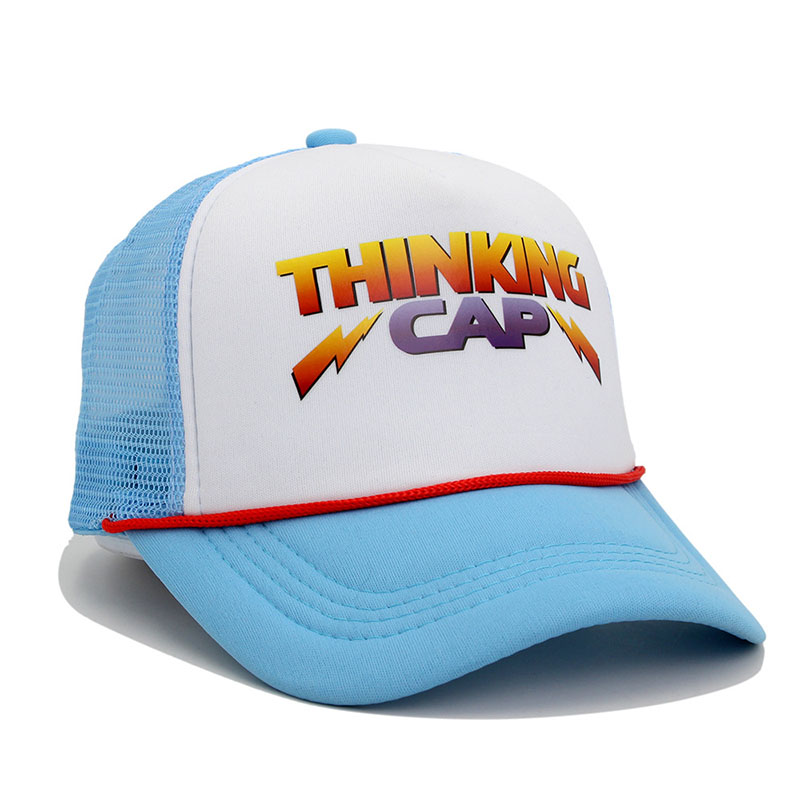 

Stranger Things Season 4 Cosplay Thinking Cap hats Solid Adjustable Unstructured Dad Hat Adult 56-60cm adjustable, Sky blue