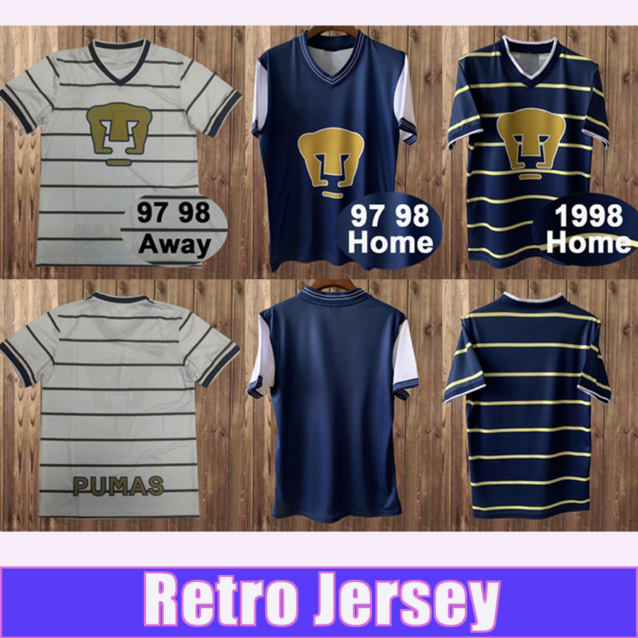 

1997 1998 UNAM Retro Soccer Jerseys Home Away Football Shirt Short Sleeve Uniforms, Fg8404 1997 1998 away