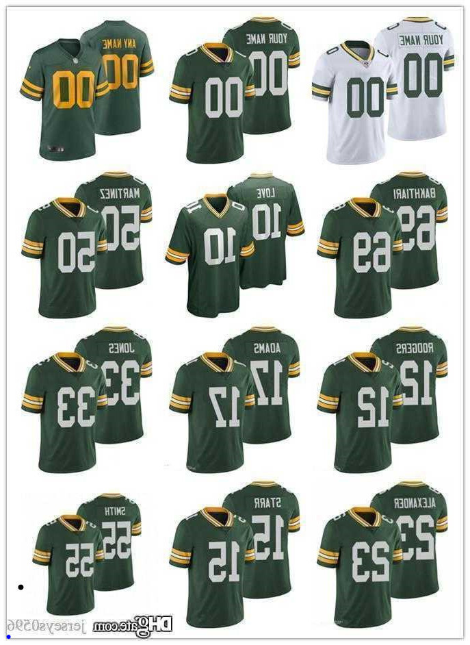 

7 Quay Walker 95 Devonte Wyatt custom Green Bay''Packers''Jersey 12 Aaron Rodgers 23 Jaire Alexander 32 Rasul Douglas Football Jerseys, Color