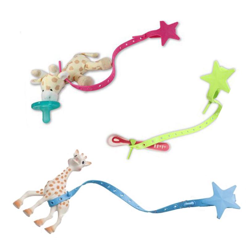 

Stroller Parts & Accessories Non-toxic Hook Toy Holder For Infant Toddler Star Baby Pacifier Chain Clip Strap Silicone