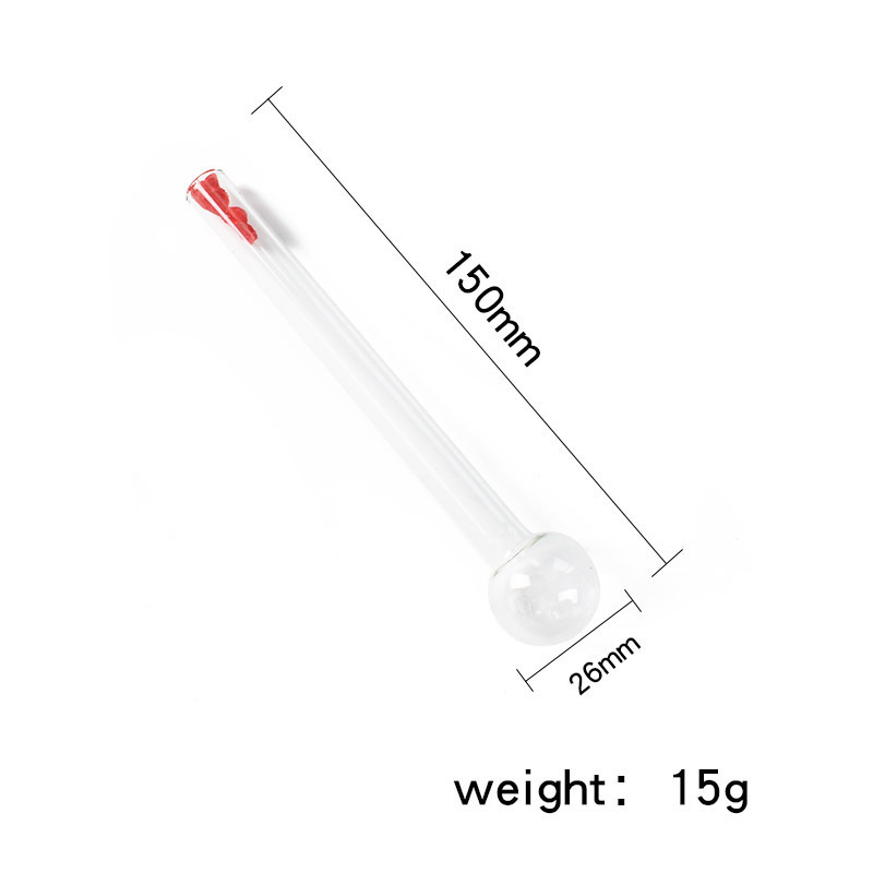 

Display Box Smoking Thick Clear Glass Oil Burner Pipe 150mm 5.91inches Tube Wax Burning pipes Wholesale