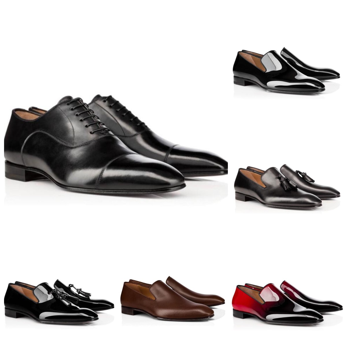 

2022 Men Genuine Leather Shoes Designer Luxury Red Sneakers Bottom Studded Spikes Dress Shoe Mens Trainer, Box