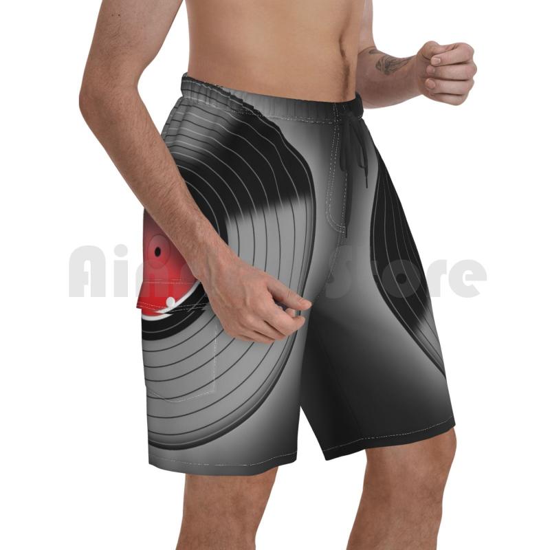 

Men' Shorts Vinyl Record 1 Beach Men Pants Swim Trunks Store Day Music Single MusicMen' Men'sMen, Beach shorts