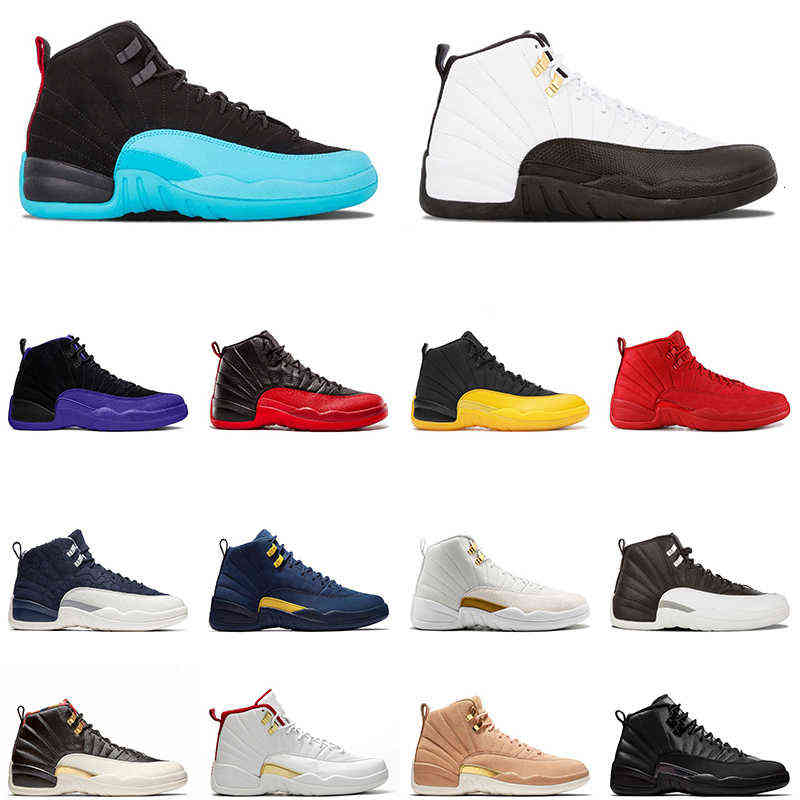 

12 gamma blue 12s mens Outdoor shoes taxi University Gold Dark Concord the master men Sports trainer sneakers, Bordeaux