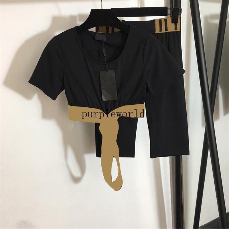 

Half Pant Style for Women Tracksuits usa Jogger Pants Summer Breathable T-shirts Short Pant Clothing, Black