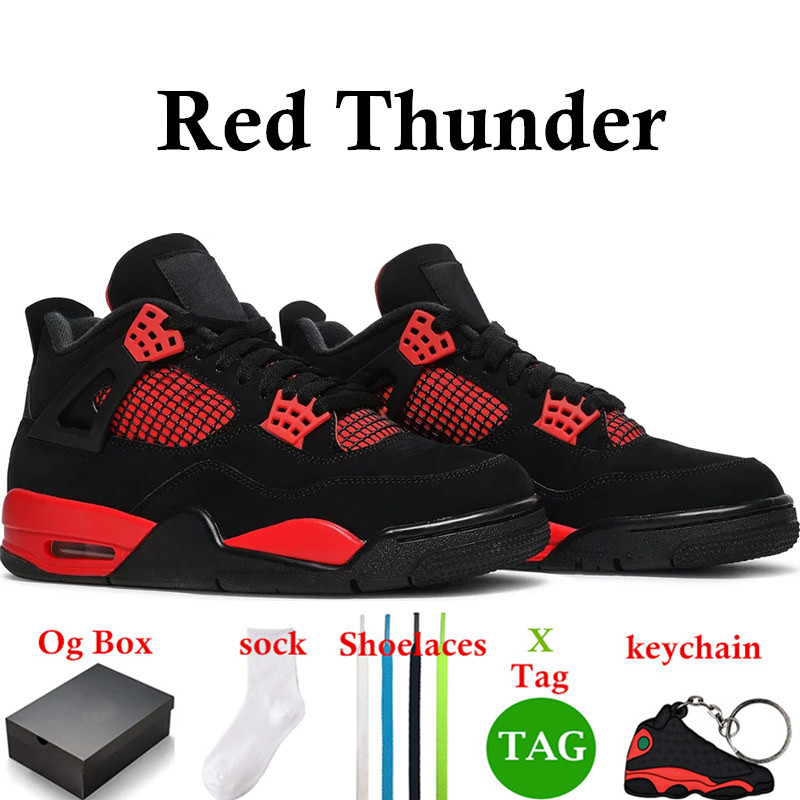 

48% discount Casual Shoes With Box S shoes 4 for men women Infrared j4 Military Black 4s Cat Fired Red Thunder White Cement Pure Money Purple mens trainer, 28