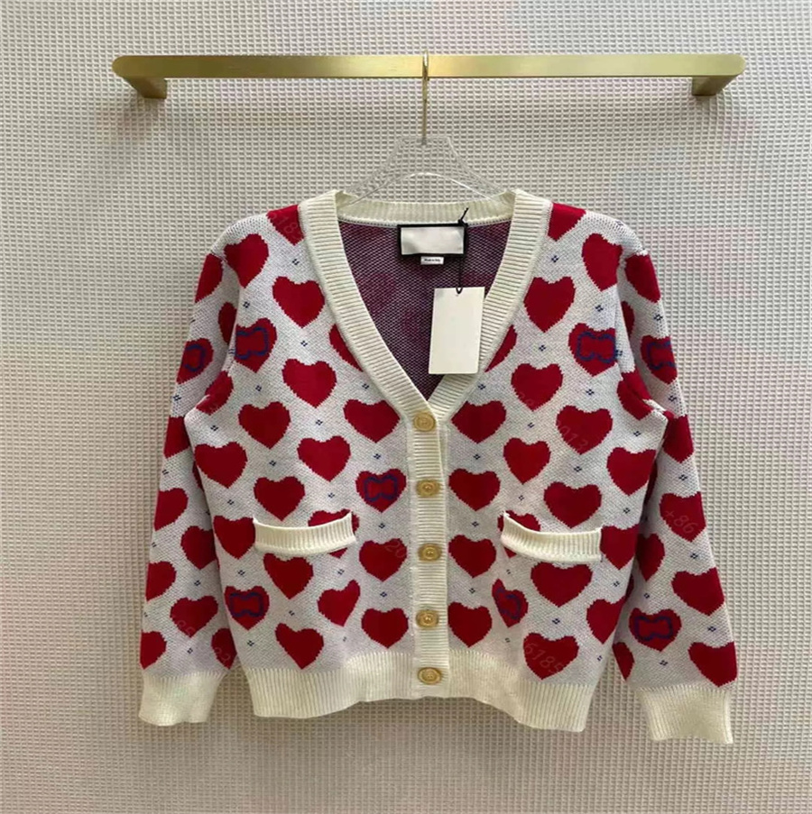 

New Brand Women Knit Cardigan Sweater Hoodie Female Fall Winter Red Heart Shape Wool Knit Sweaters Coats kintting Top, Extra shipping cost