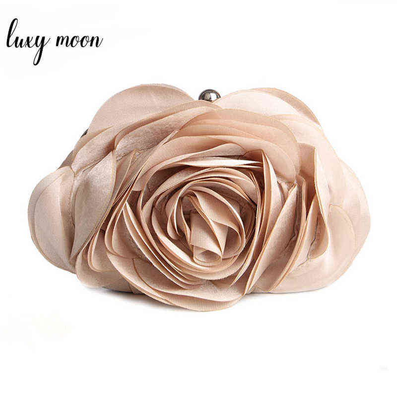 

Evening Bags Evening Bag Flower Wedding Bags for Bride Purse and Handbags Wedding Party Day Clutches All Match Colorful Eb034 220323, Black