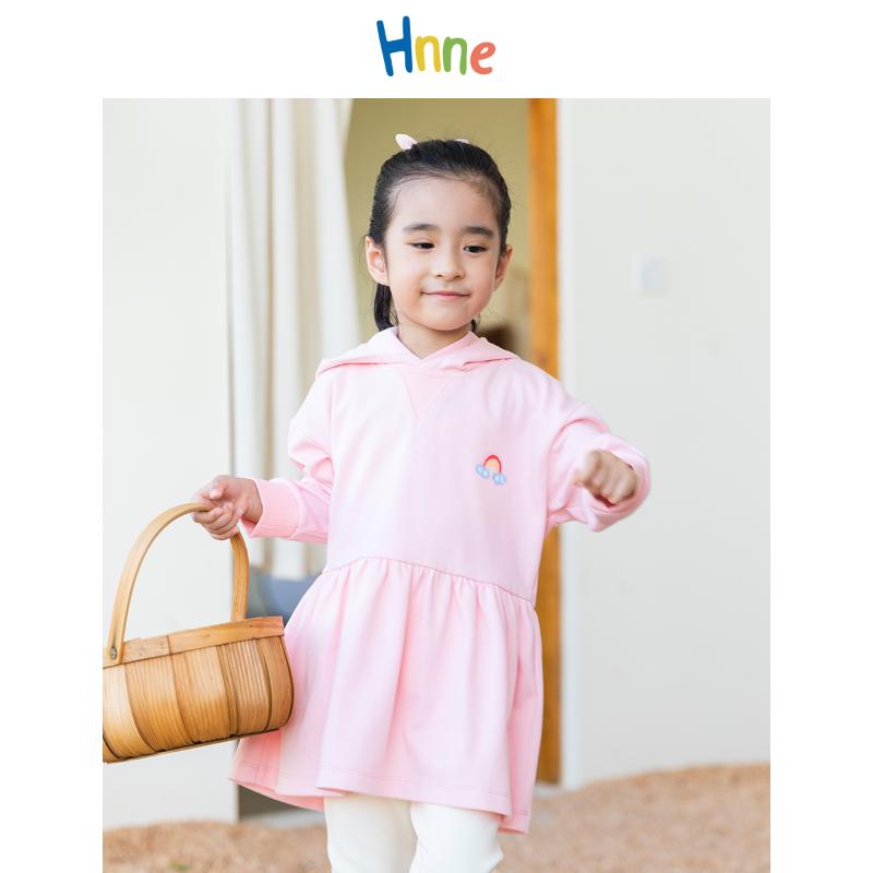 

Girl's Dresses Hnne 2022 Autumn Winter Girls Hoodie Dress Long Sleeve Hooded Pullover Ruffle Hem Cute Rainbow Sweatshirt DressesGirl's, Pink