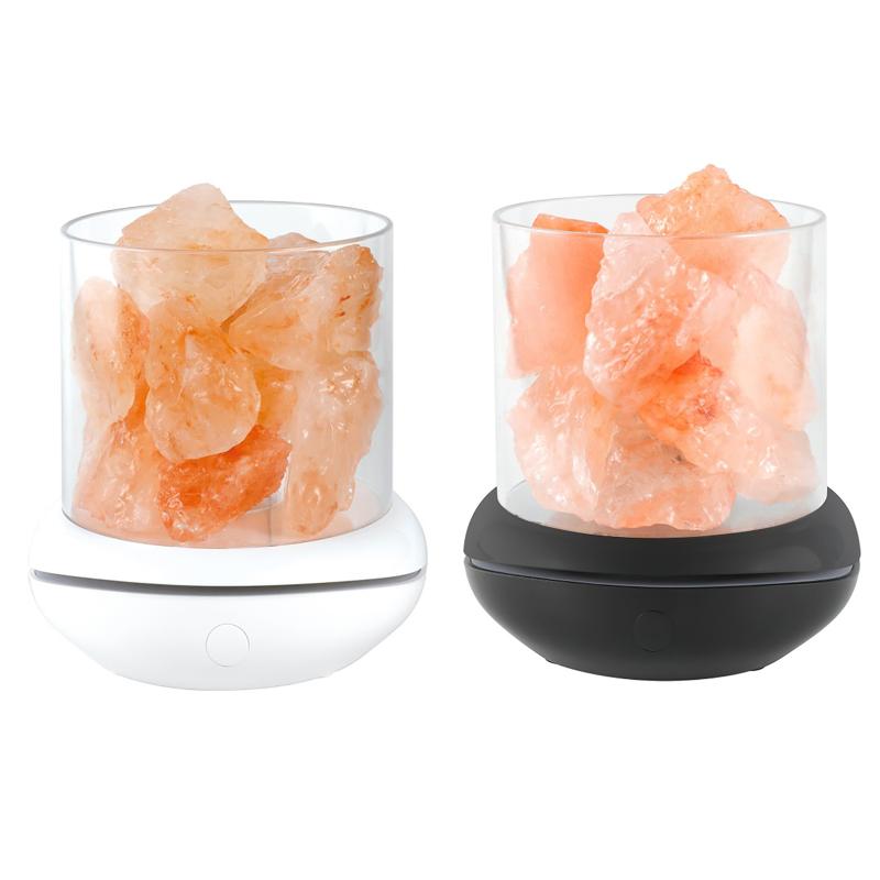 

Night Lights Himalayan Salt Diffuser Lamp USB Crystal Wireless Aroma Essential Oil Bedroom Bedside Desk