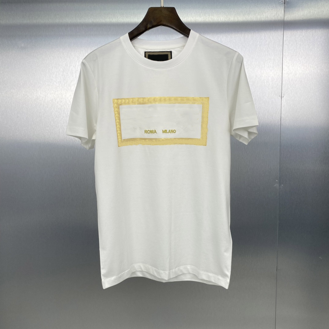 

2022 fendance women men t shirts high quality embroidered mens designer womens tshirt tee short sleeve famous fendace F x la medusa roma col