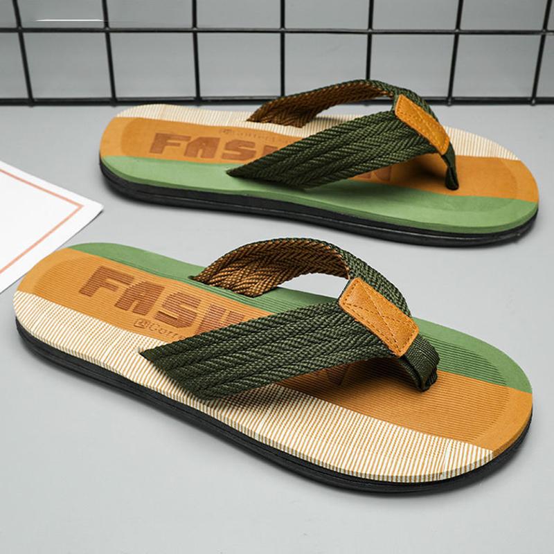 

Slippers Men Beach Summer Fashion Flip Flop Outdoor Casual Comfortable Cloud Non-slip Slides FlopSlippers, Brown