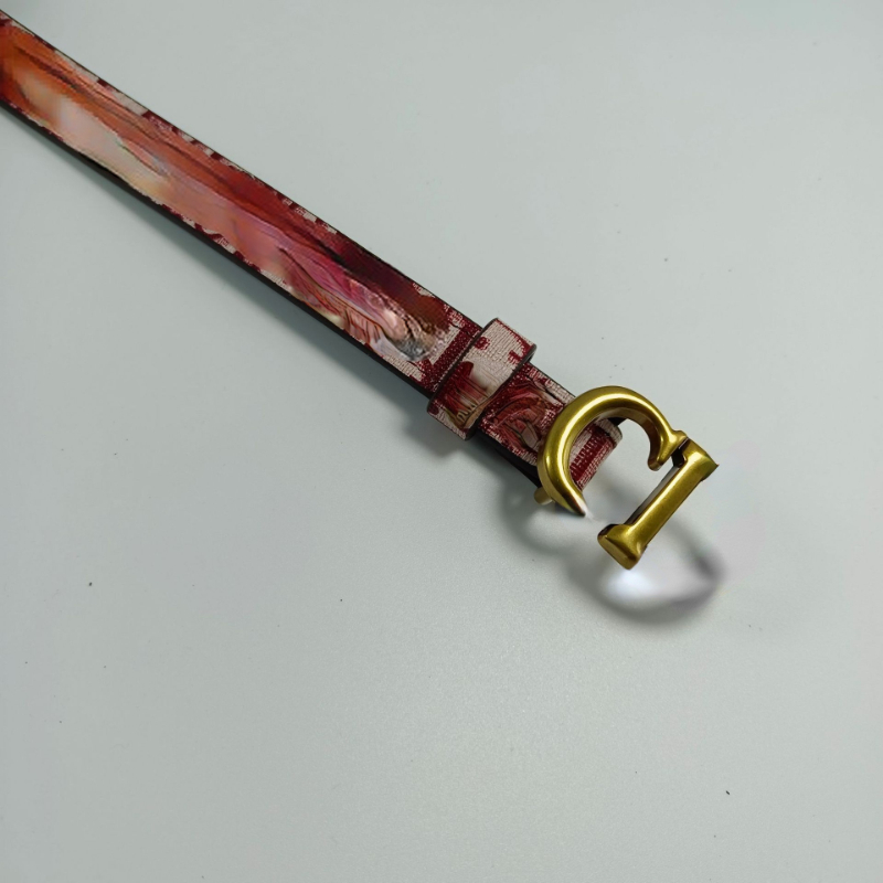 

Famous brand new women's fashion thin Letter Buckle Printed Belt simple and fashionable Designer Classic luxury, Other