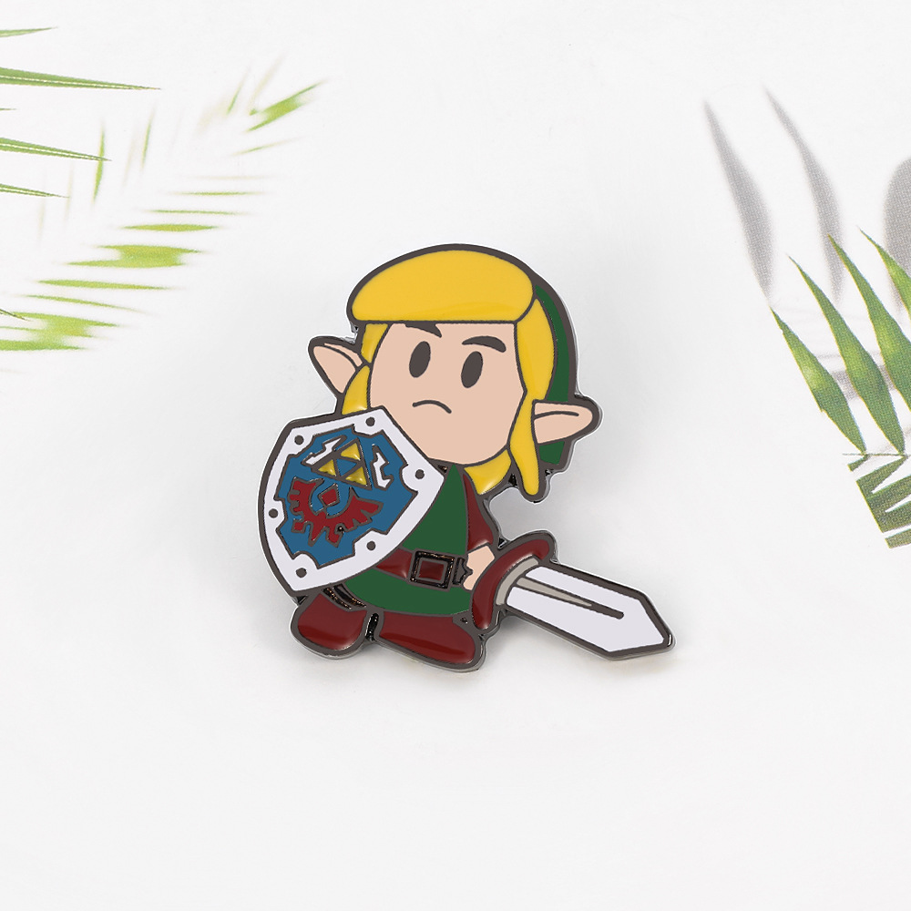 

Creativity Game Enamel Pin Brooch Backpack Collar Hat Badge Women Men Lapel Jewelry Gifts, As picture