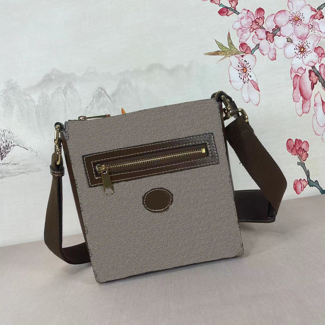 

G Messenger Bags Shoulder Bag Purse Luxury Classic Genuine Leatther Handbags Handbag Clutch 681021, Brwon