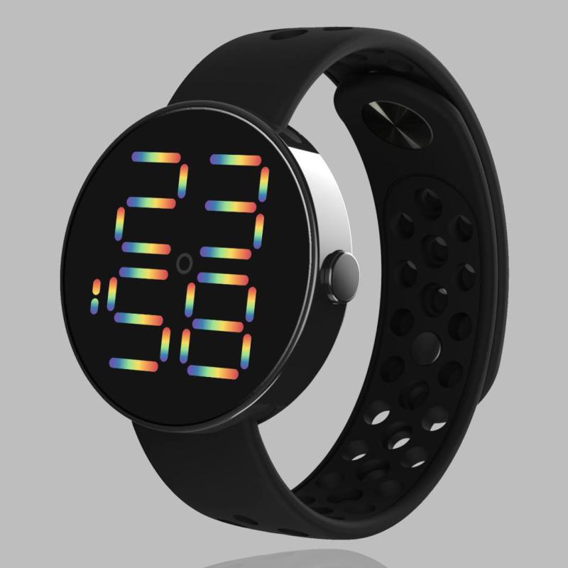 

Wristwatches Men's Watches Silicone Digital Watch For Men Women Sport LED Electronic Clock Reloj Hombre Relogio MasculinoWristwatchesWri, Black
