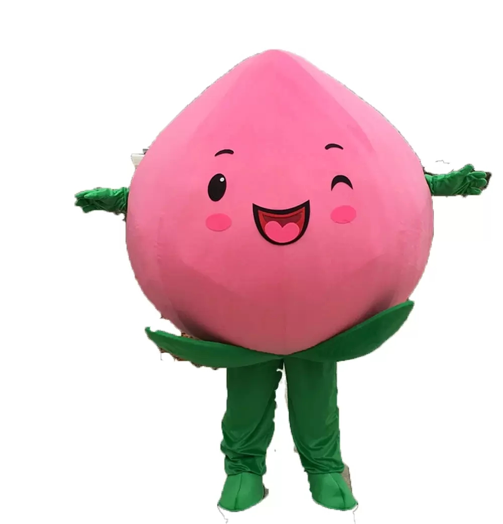 

Advertising Props Pink Peach Mascot Costume Halloween Christmas Fancy Party Cartoon Character Outfit Suit Adult Women Men Dress Carnival Unisex Adults, As pic