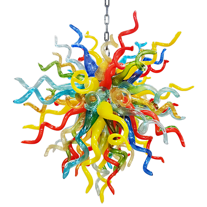 

Creative Multi-color Chandeliers Lamps Living Room Kitchen Bedroom DIY Hanging Lamp Ball Light Nordic Murano Glass Chandelier Lighting
