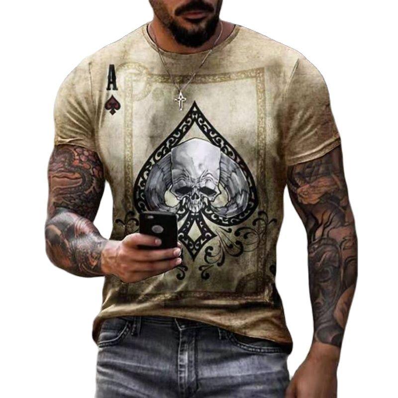 

Men's T-Shirts Skeleton CHILD T-SHIRT PRINT Terror Breathable Gothic Clothes Men Clothing Apex GUITAR CASUAL MAN TSHIRT FUNNI, Wj-480