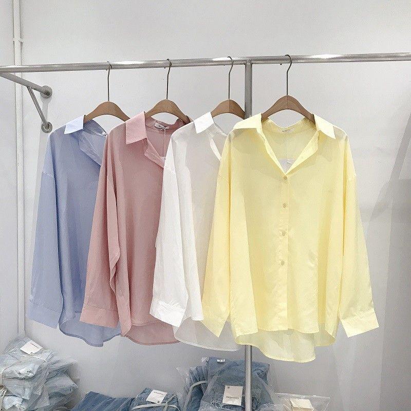 

Women' Blouses & Shirts Women Shirt Blouse Super Loose White Women' 2022 Chiffon Top Blusas MujerWomen, Pink