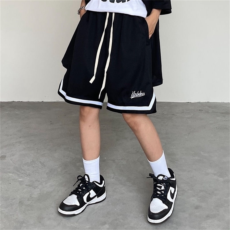 

HOUZHOU Hip Hop Short Pants Woman Streetwear Jogging Sports Sweatpants Vintage Harajuku Oversize Basketball Trousers Fast-drying 220419, Black