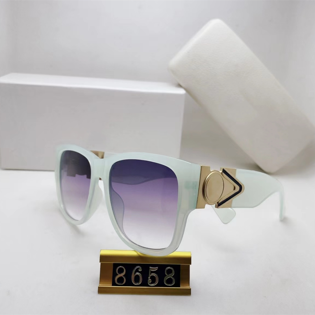 

High quality luxury designer sunglasses for men women pilot sun glasses 8658 Classic fashion Adumbral eyewear accessories lunettes de soleil with case