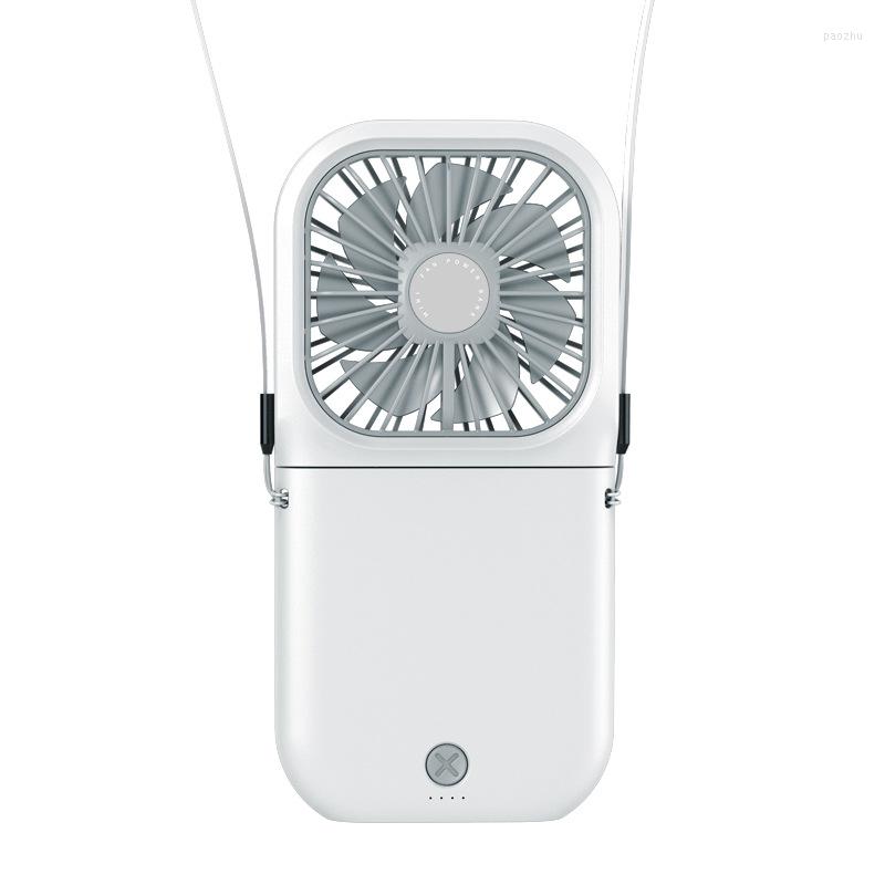 

Electric Fans Hanging Neck Mini Portable Folding USB Small Fan Mute Power Bank Handheld Desktop Multi Function Charge 2022Electric