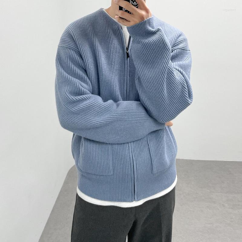 

Men's Sweaters Autumn Knitted Cardigan Sweater Fashion Cashmere Woolen Coat Leisure Luxury Mens Clothing Streetwear Q04Men's Olga22, Black