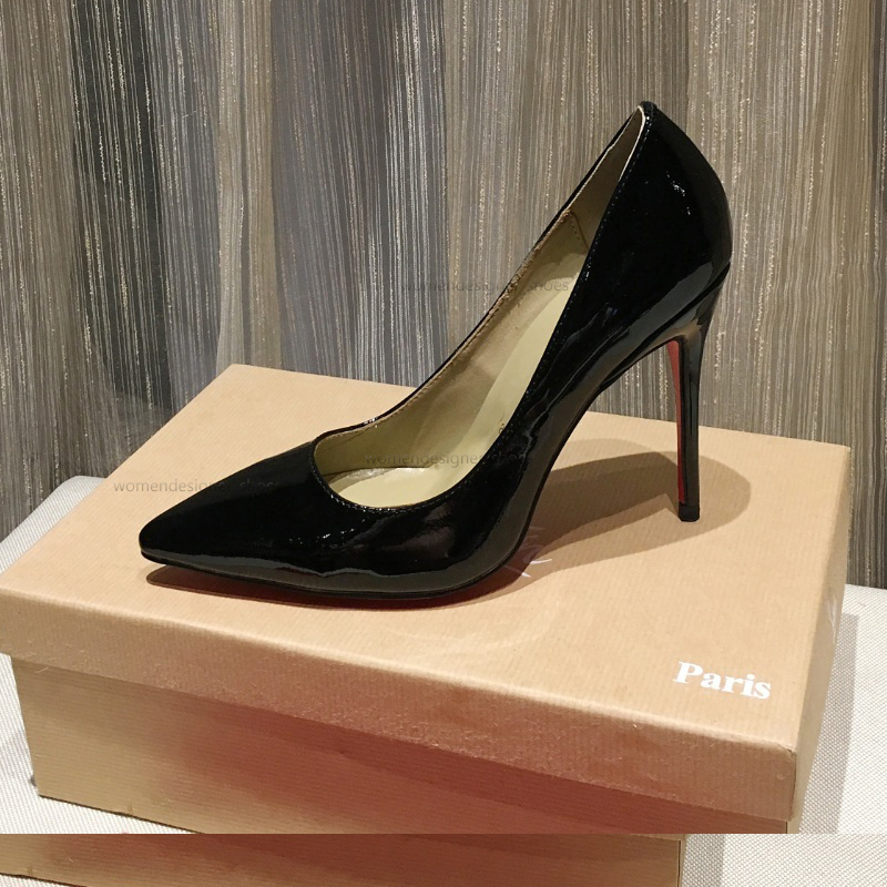 Black Heel Dress Shoes Fashion Summer Luxurious Shoe Classic So Kate Red Bottoms Heels Designer Women Pumps Patent Leather Pointy Styles Pump
