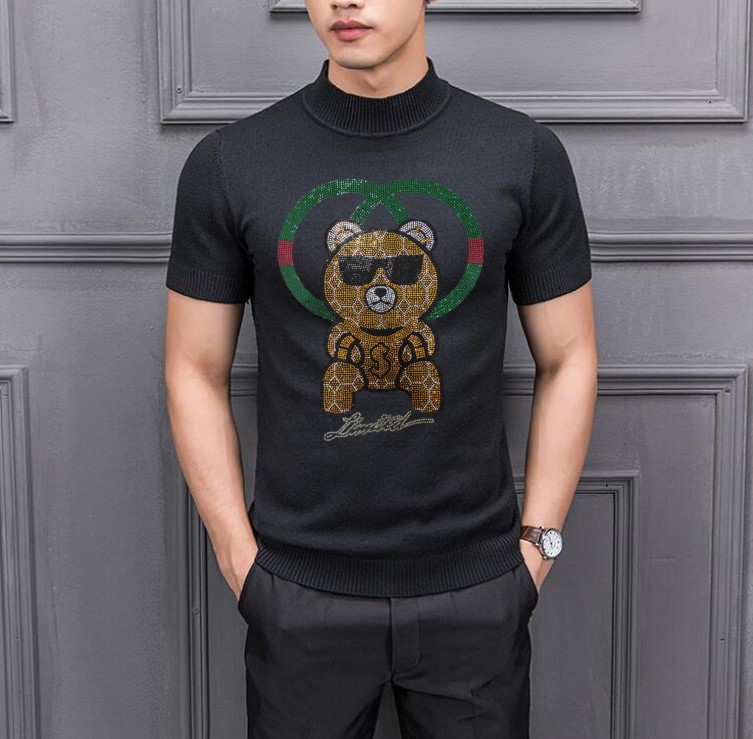

2022 Streetwear Men's Short Sweaters Feece Extra Side Designer Jumper Mens For Men Short Sweaters, As shown