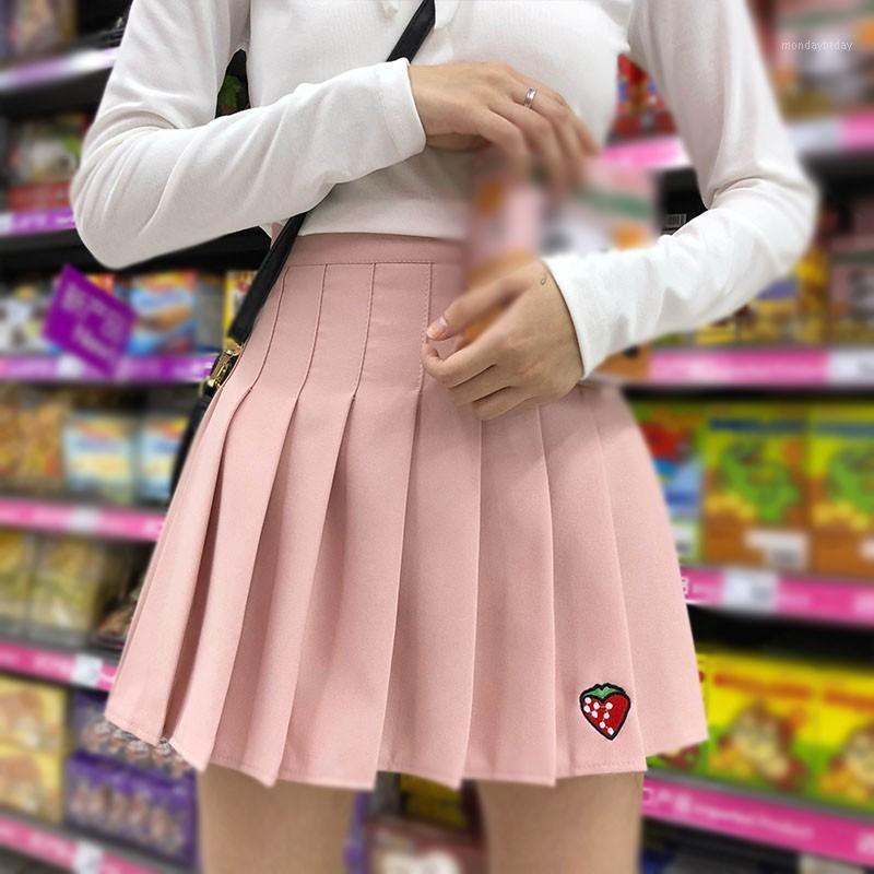 

Skirts 2022 Summer Women's Pleated Skirt Korean Style Academic High Waist Short