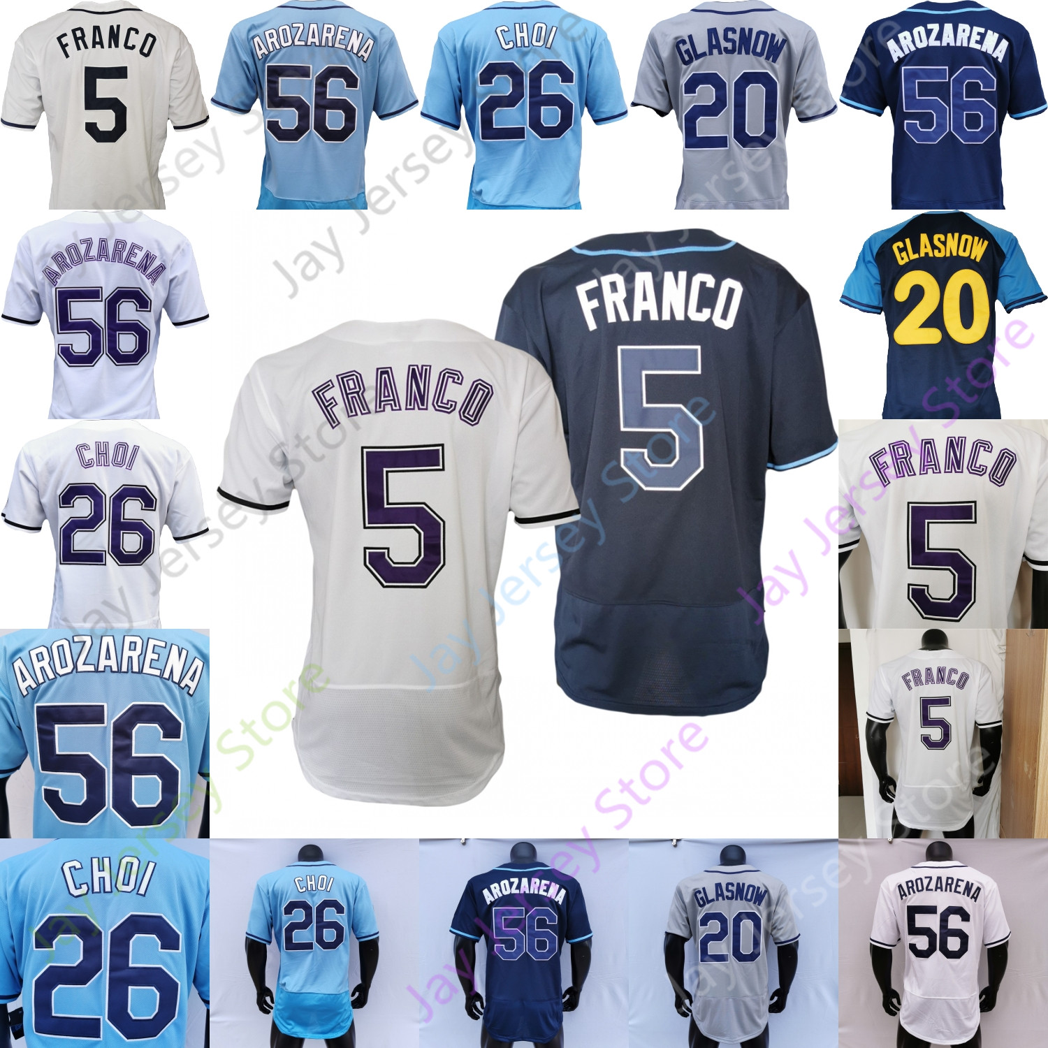 

Wander Franco Jersey Shane Baz Randy Arozarena Ji-man Choi Austin Meadows Kevin Kiermaier Corey Kluber Mike Zunino Brandon Lowe Tyler Glasnow Josh Lowe Women Youth, Pullover navy