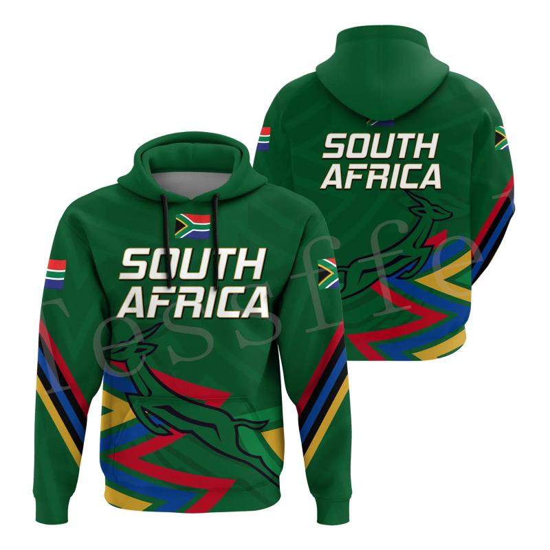 

Women's Hoodies & Sweatshirts Fashion County Animal South Africa Flag Springbok Harajuku Tracksuit 3DPrint Men/Women Casual A2